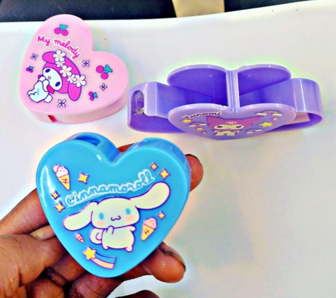 2in1 Heart shape Eraser plus Sharpener