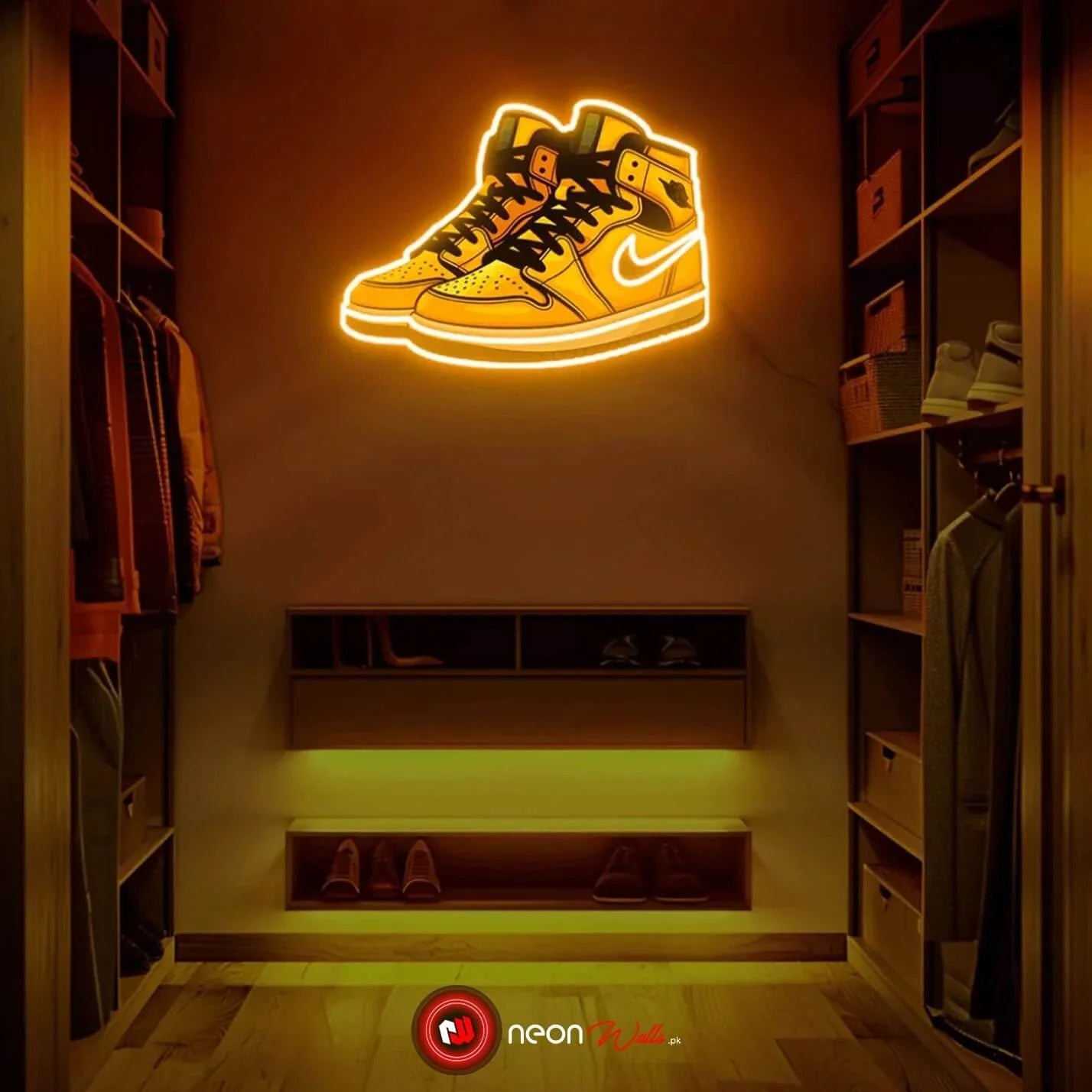 Jordan Shoes Kicks UV Neon Sign π β Showcase Your Sneaker Love in Neon Lights!
