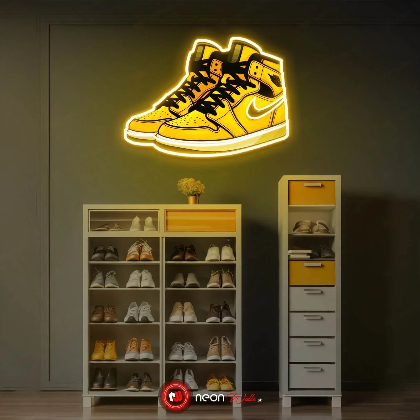Jordan Shoes Kicks UV Neon Sign π β Showcase Your Sneaker Love in Neon Lights!