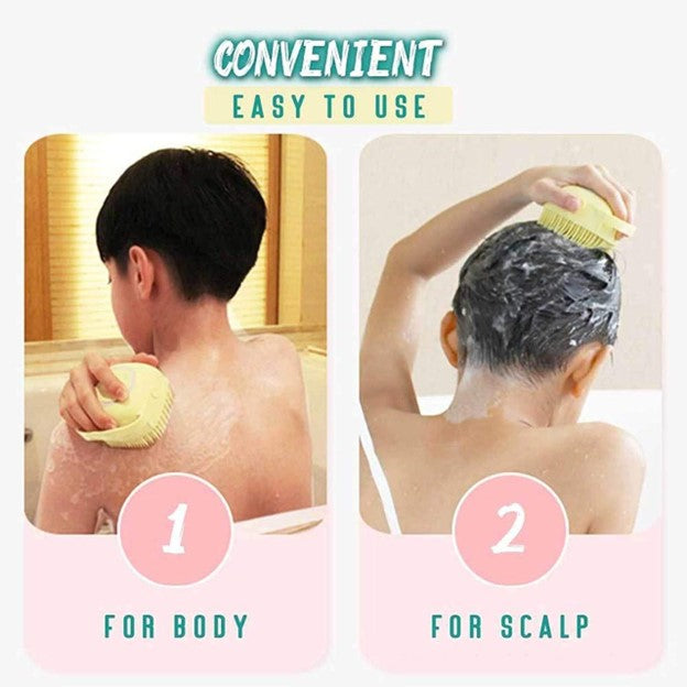 Silicone Massage Bath Brush | Exfoliating Body Scrubber and Massager