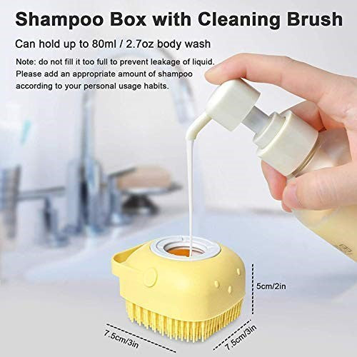 Silicone Massage Bath Brush | Exfoliating Body Scrubber and Massager