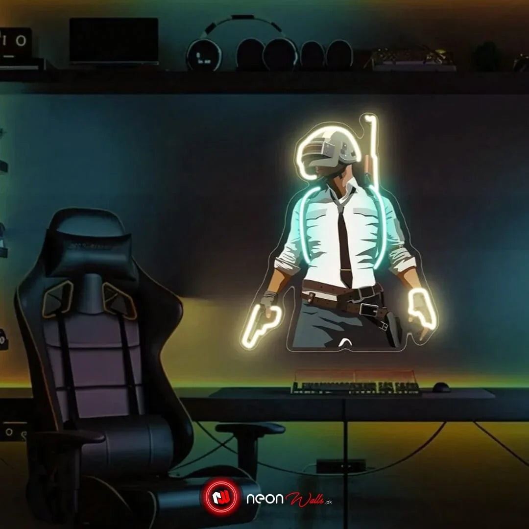 PUBG Popular Gaming UV Neon Sign ๐ฎ โ Level Up Your Gaming Space!