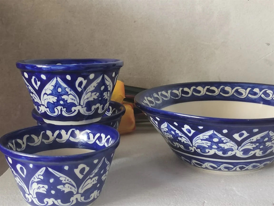 Blue Desert Soup Bowl Set(7 Pieces)