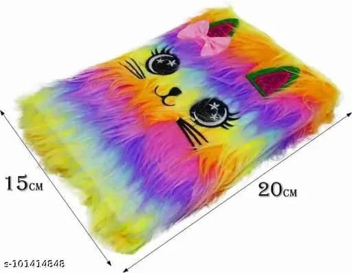 Cute Diary plush cat Notebook Hairy Diary