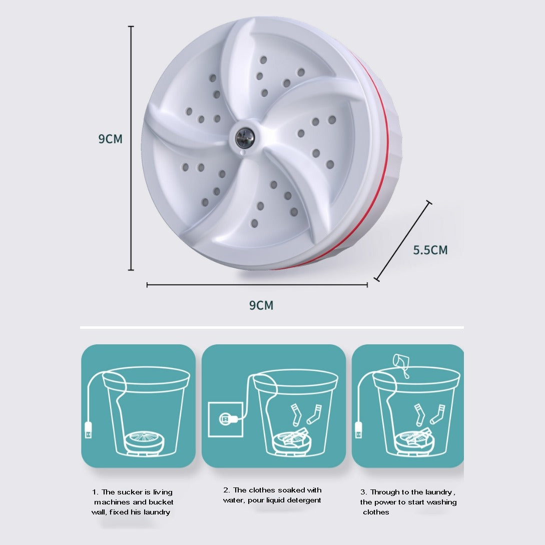 Compact Foldable Portable Washing Machine