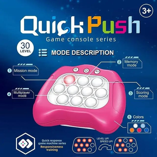 Quick Push Bubbles Game Console Button Puzzle