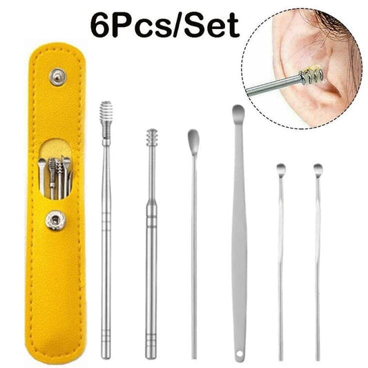 Kit Ear Spoon Earwax Removal Stainless Steel Tool Remover Scraper