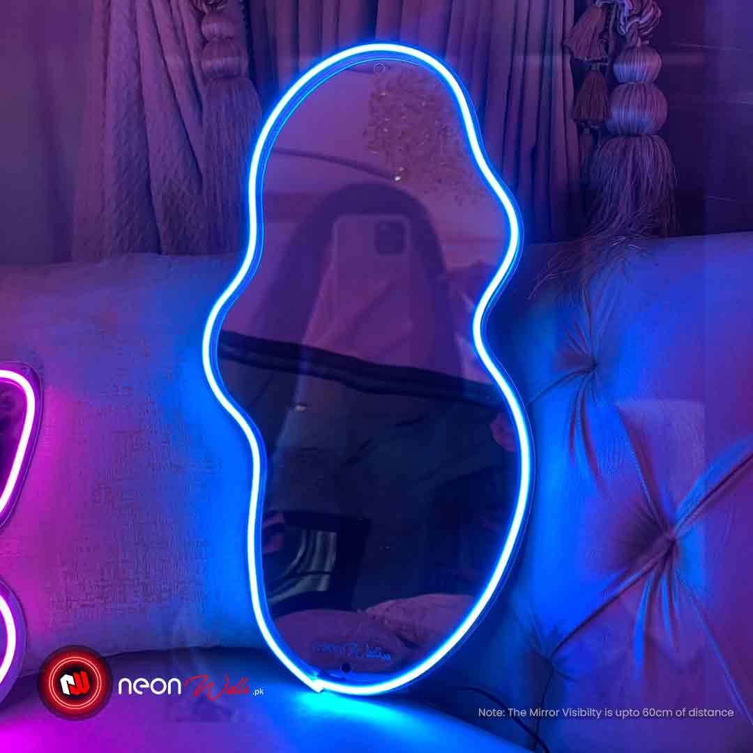 Wavy Selfie Neon Mirror - Neon Light