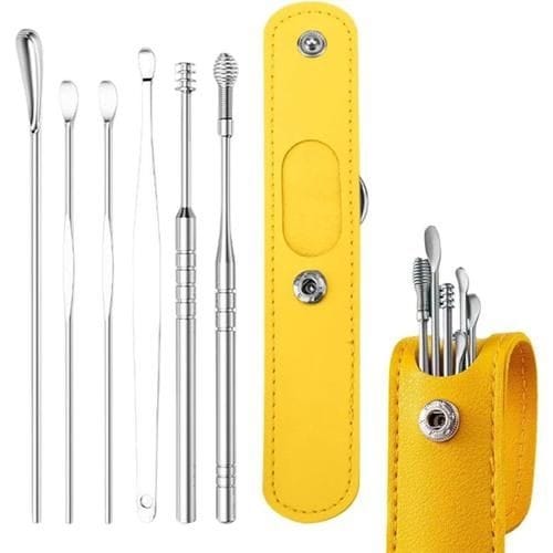 Kit Ear Spoon Earwax Removal Stainless Steel Tool Remover Scraper