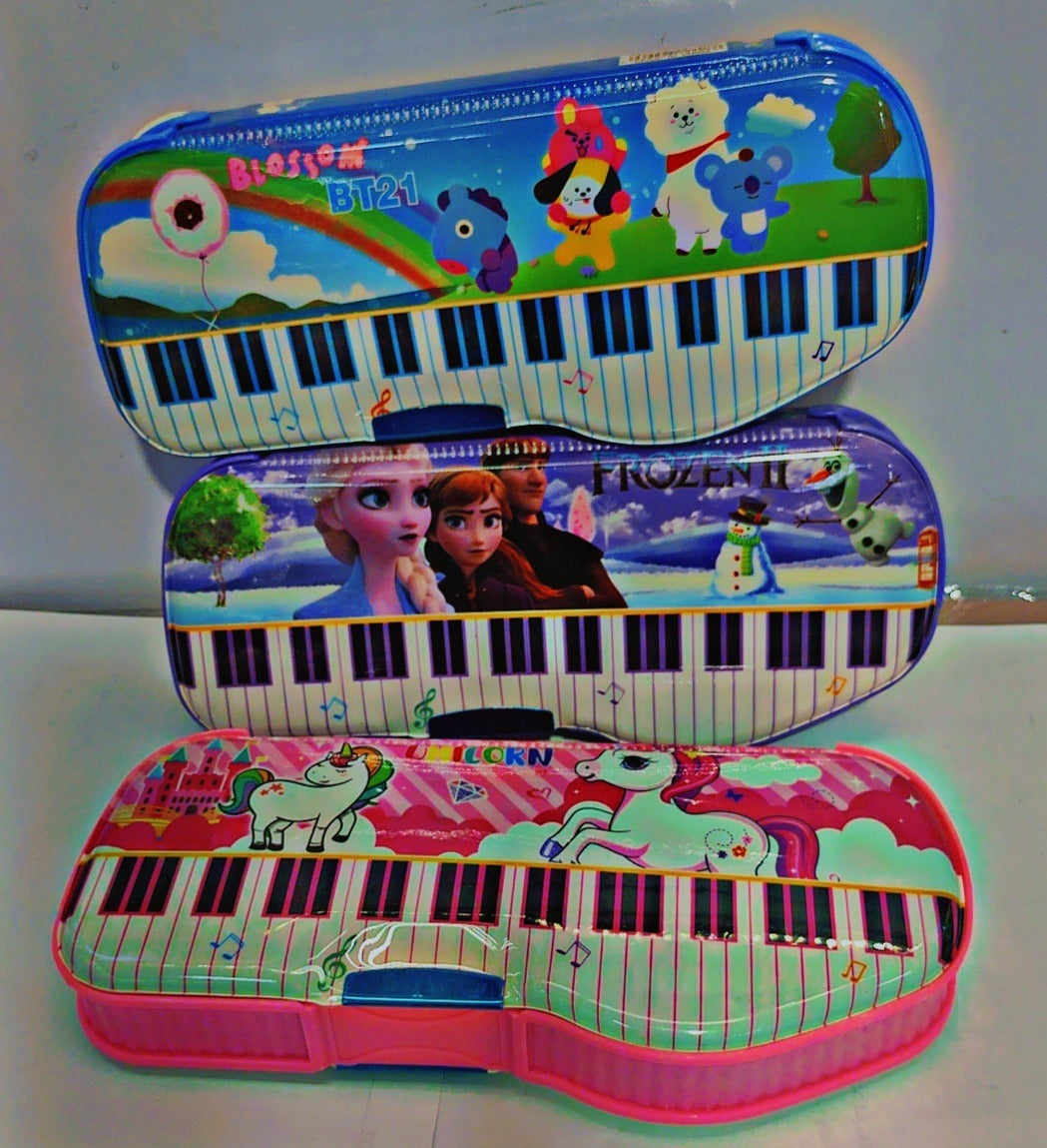 New Piano Design Pencil Box with 2 partitions