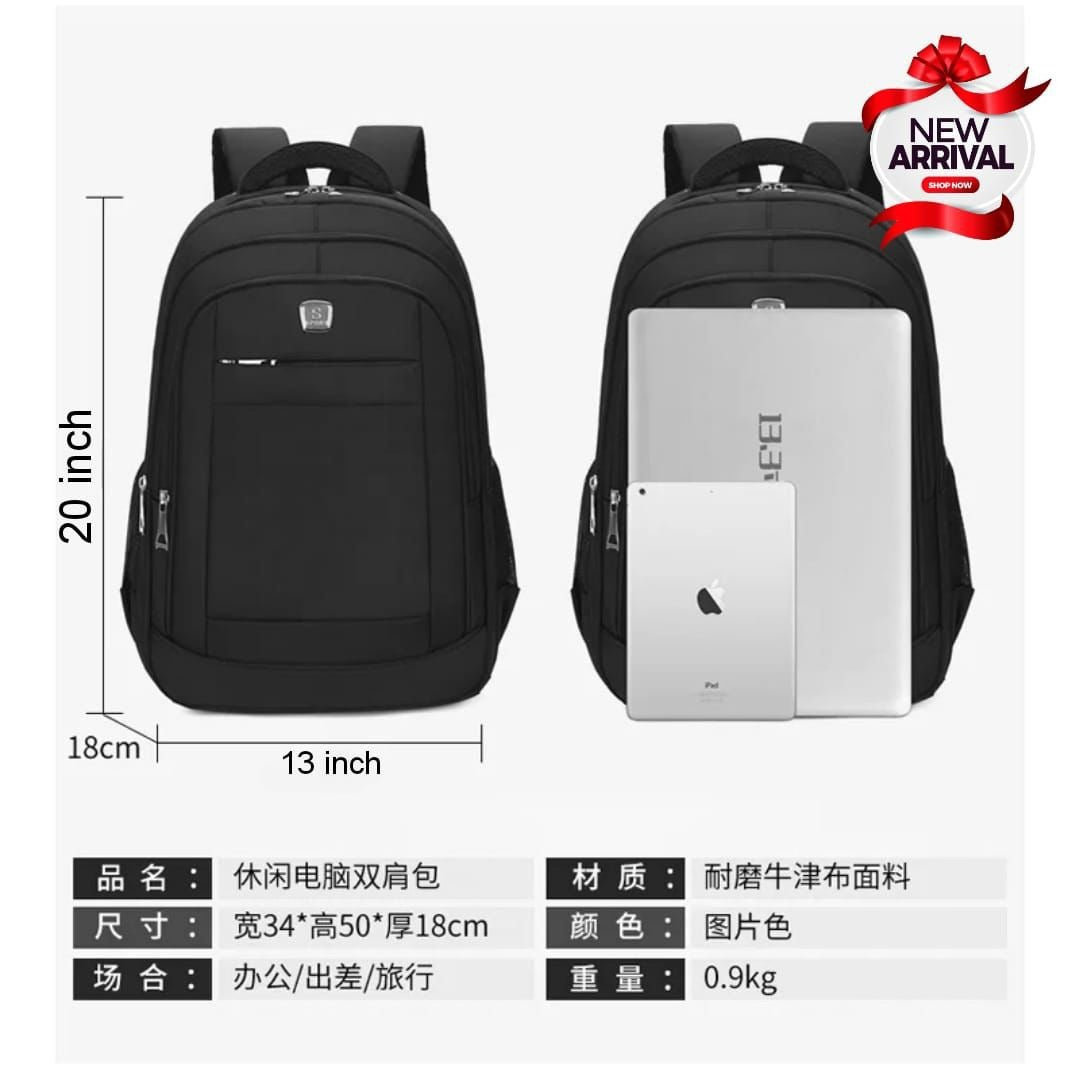 High Quality 3 Zipper School & College Bag