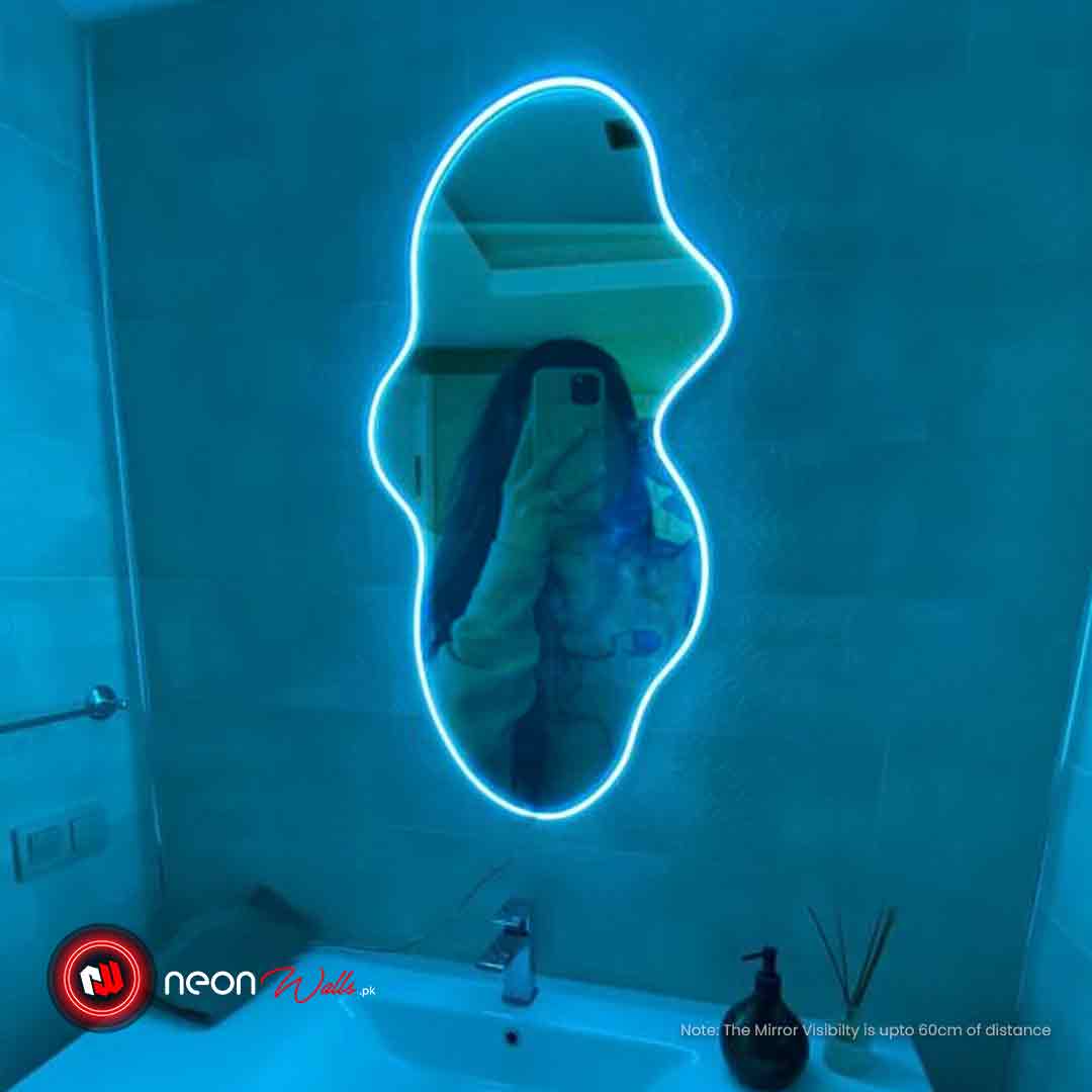 Wavy Selfie Neon Mirror - Neon Light