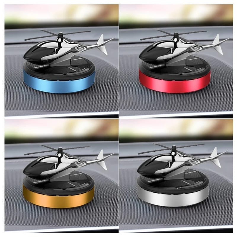 Helicopter Car Dashboard Solar Power Diffuser Fresh Aroma