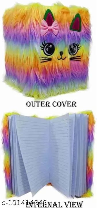 Cute Diary plush cat Notebook Hairy Diary