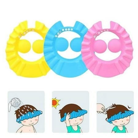 Baby Shower Cap with Ear Protection | Adjustable Bathing Hat for Toddlers