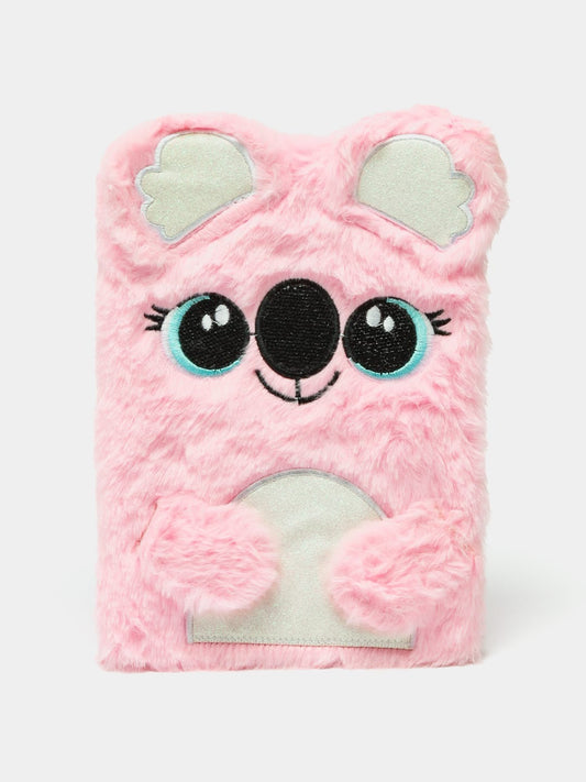 Cute Koala Notebook Fuzzy plush diary