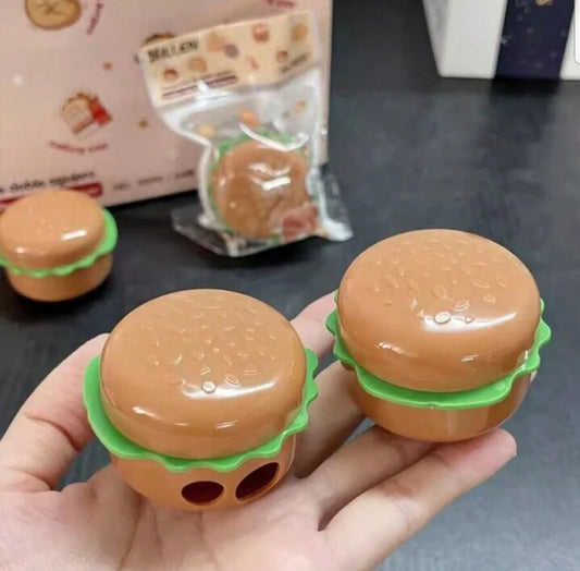 Cute Double-hole Hamburger Pencil Sharpener