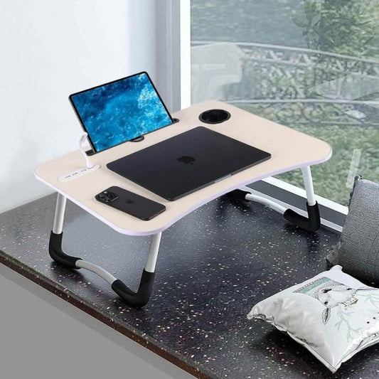 Wooden Gaming Laptop Table For Bed Foldable Stand Ergonomic Portable