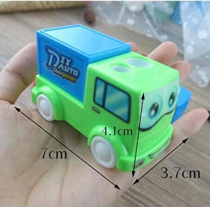 Cute little Truck Shaped Pencil Sharpener with Moving Wheels