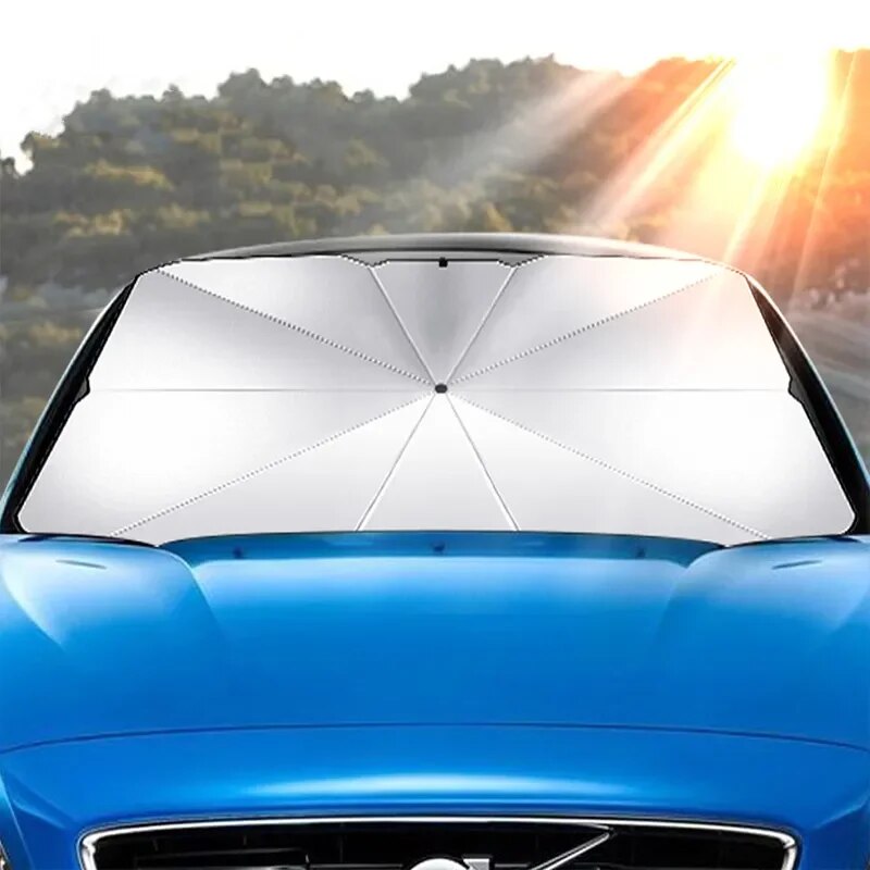 Umbrella Sun Shade For Car Windscreen | Universal Size | Front Sun Shade | Folding Front Shade