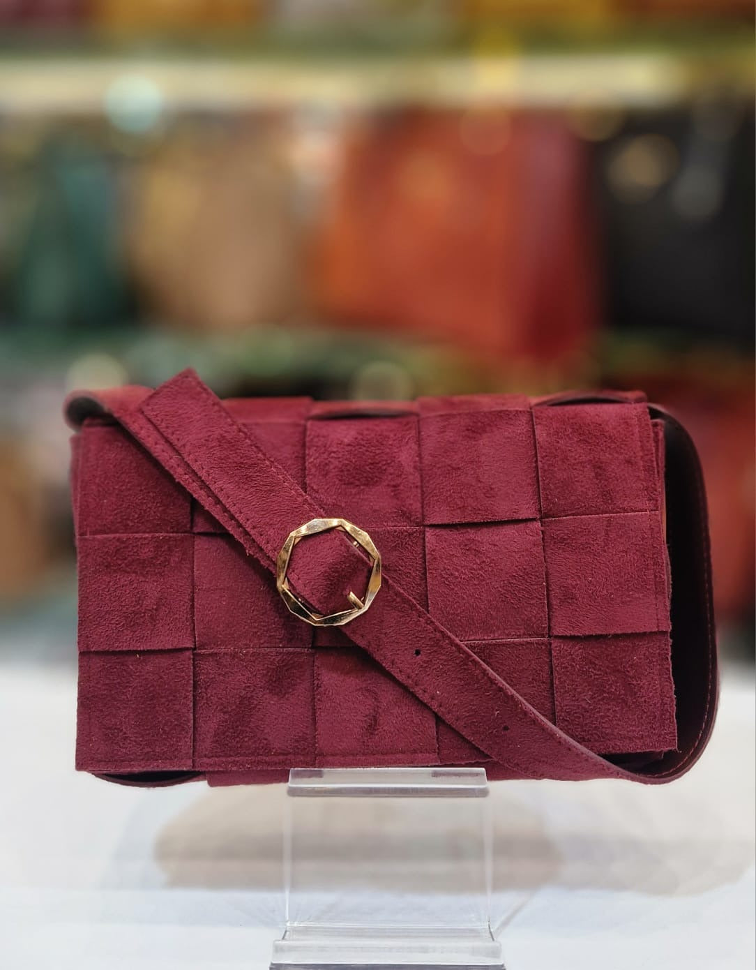 Velvet clutch Handbag