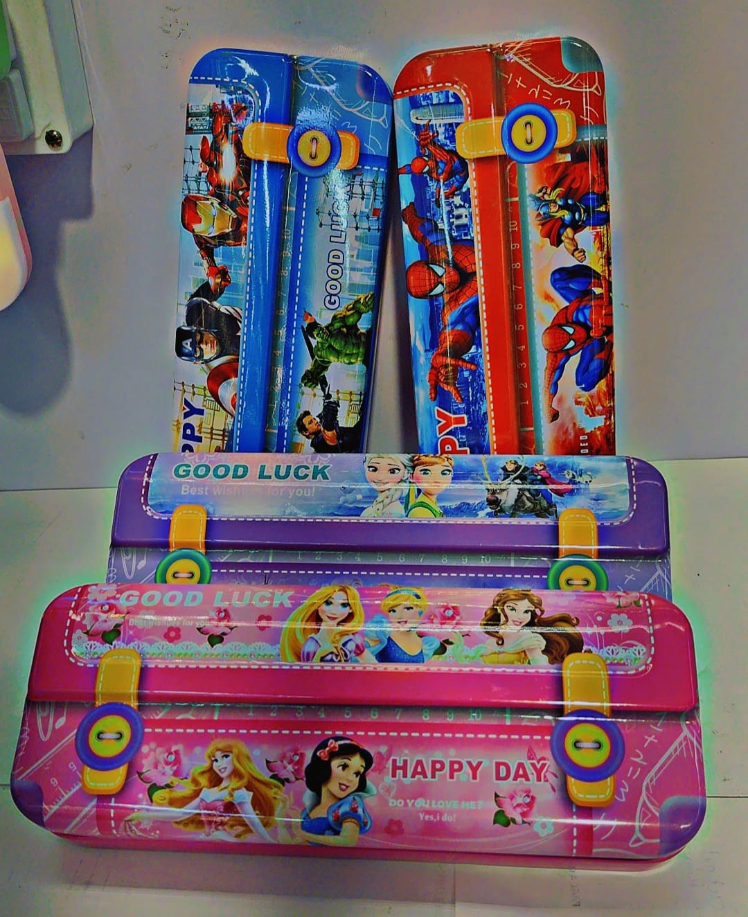 New Design Pencil Box with Three Layer or Partitions with Metal Body