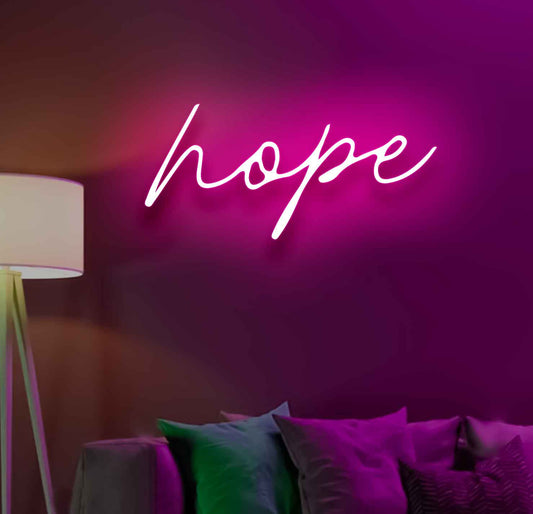 Neon Light Hope Sign - Embrace Positivity with Hope Neon Sign