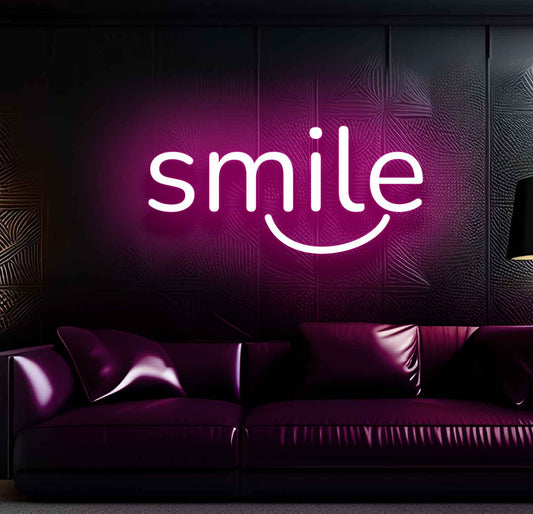 Smile Neon Sign