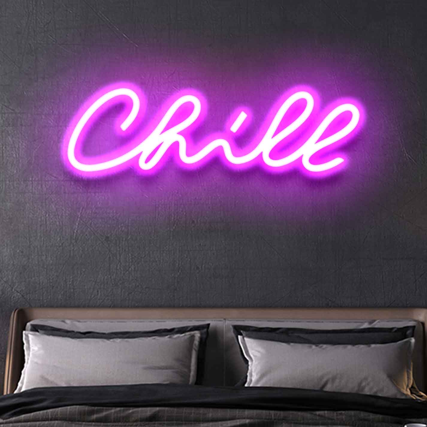 Neon Light Chill Sign - Embrace Relaxation with Chill Neon Sign