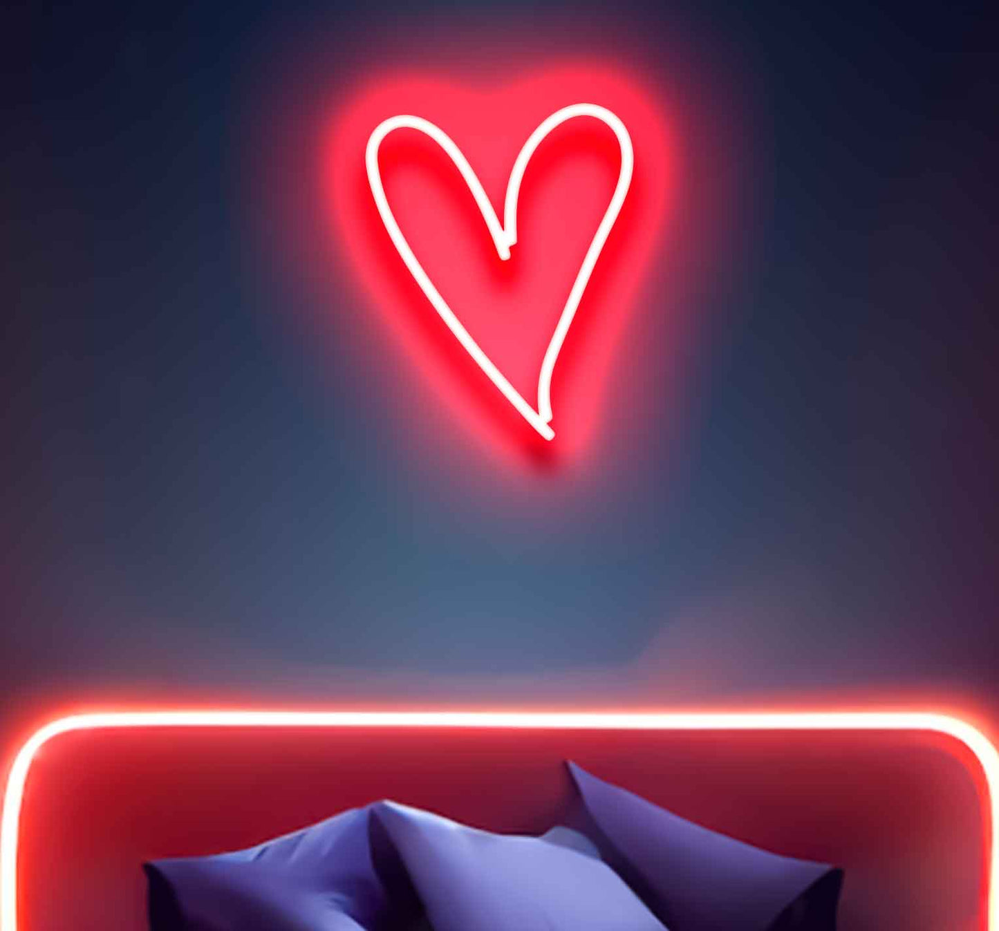 Heart Shape Neon Sign - Neon Light