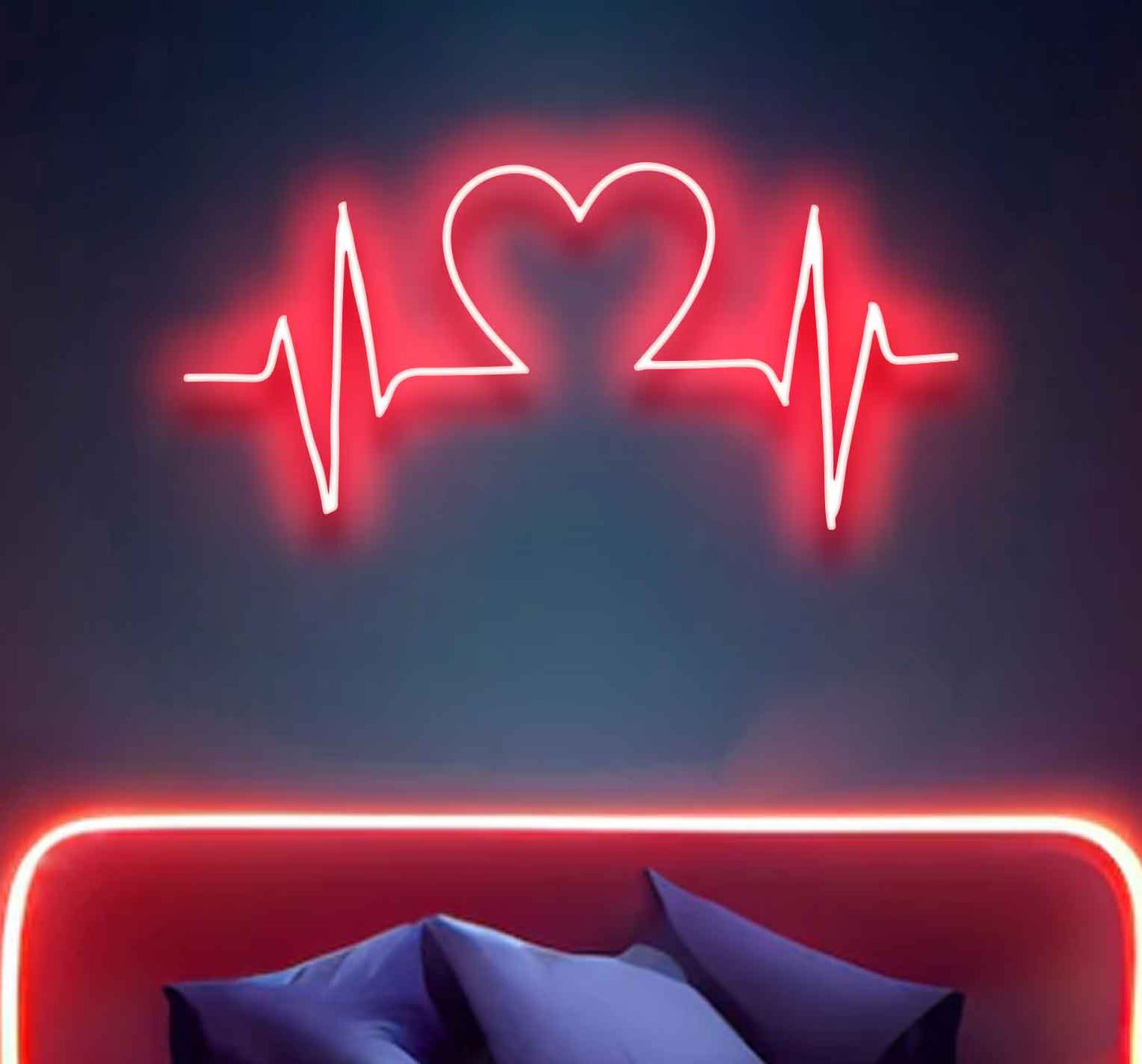 Love Heart Beat Neon Sign - Neon Lights