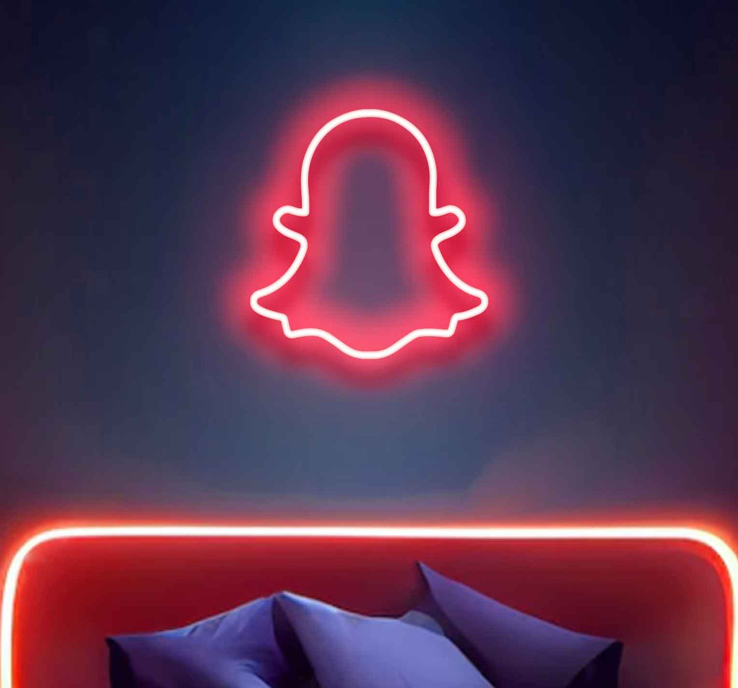 Snapchat Logo Neon Sign - Neon Light