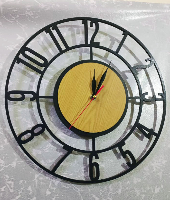 Mid Century Modern Wooden Wall clock for home decor