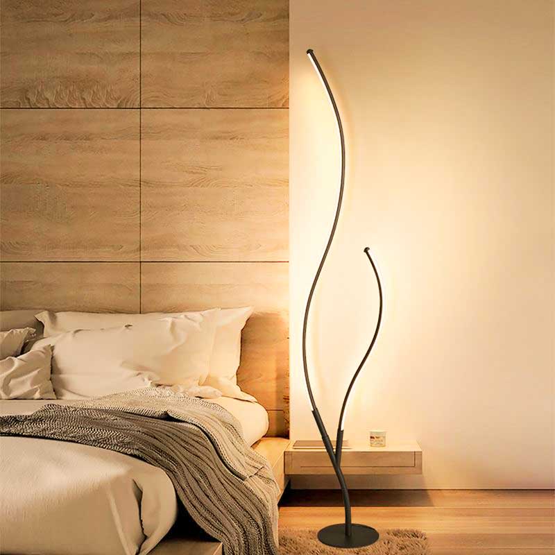 Modern Tree Neon Corner Floor Lamp Indoor