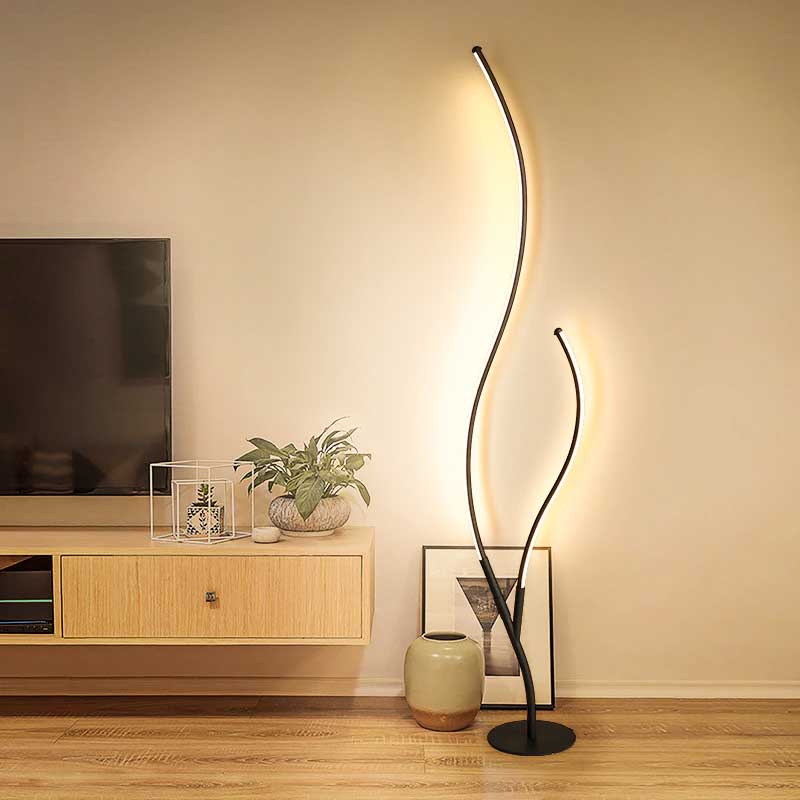 Modern Tree Neon Corner Floor Lamp Indoor