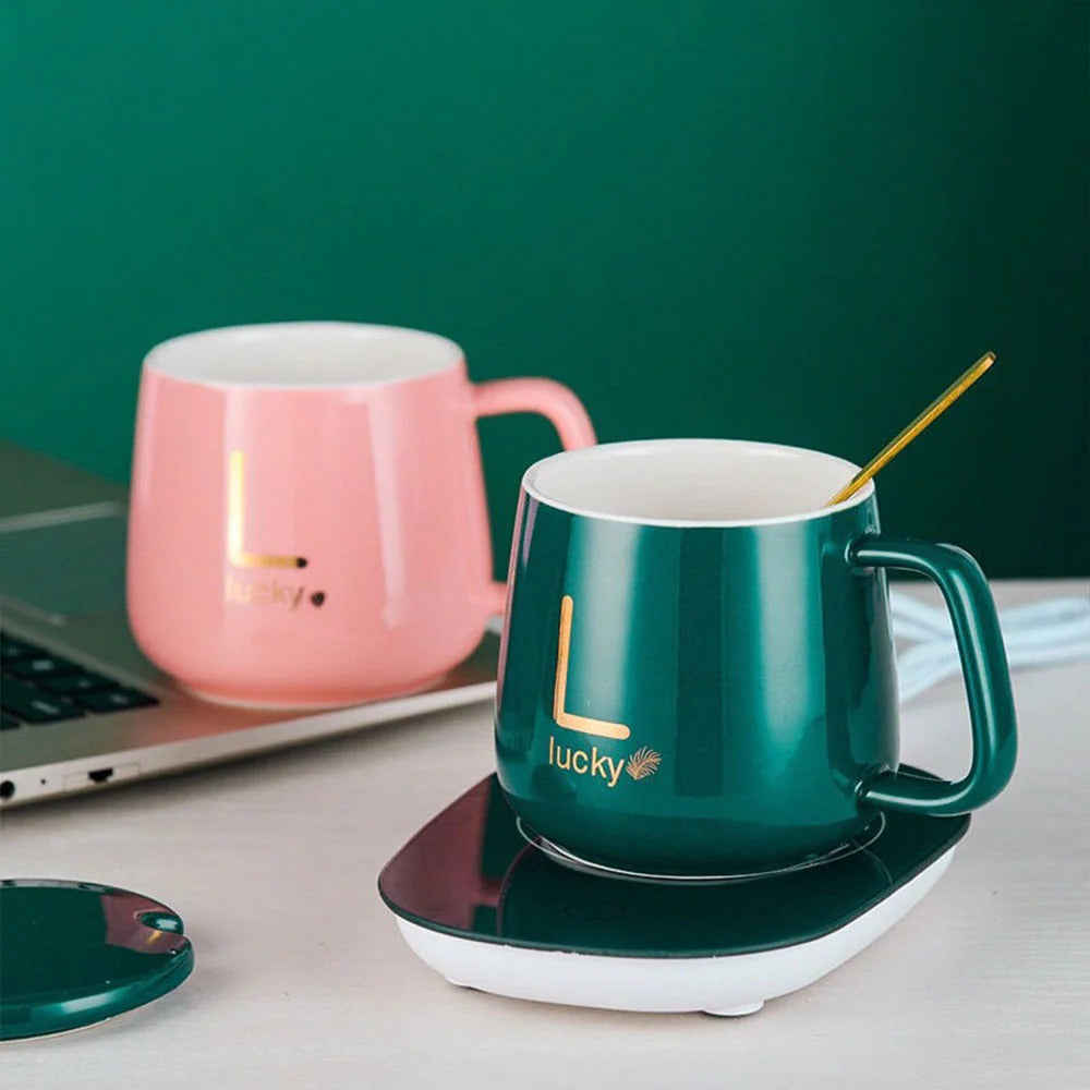 Lucky Ceramic Coffee Mug With Heater