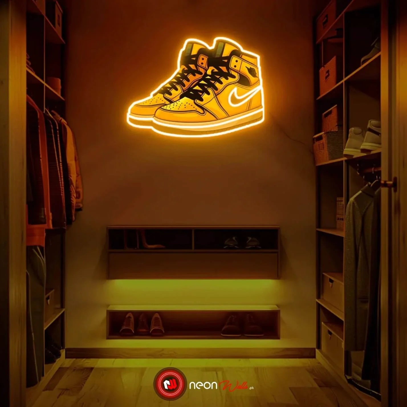 Jordan Shoes Kicks UV Neon Sign 👟 – Showcase Your Sneaker Love in Neon Lights!