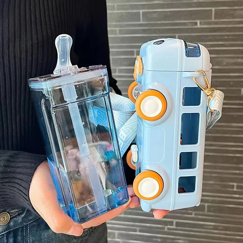 Cute Bus Shaped Sippy Cup 500 ml