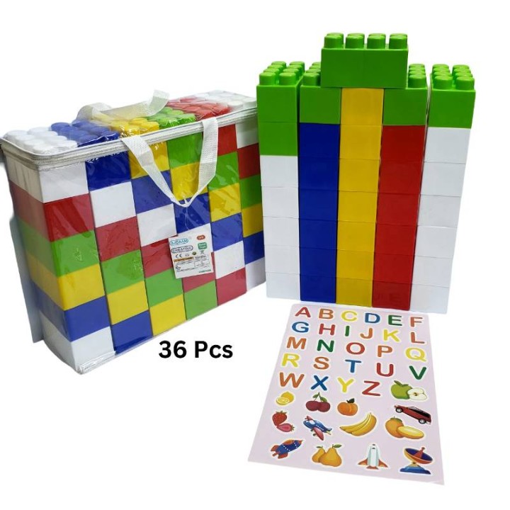 Building Blocks 36 Pcs Zip-Bag