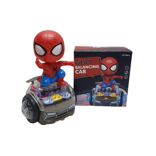 Gear Balancing Car With Spiderman