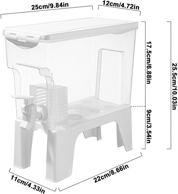 Cold Drink Jug With Spigot And Built-in Filter Multi-purpose Base Design Juice Holder Summer Supplies For Drink Juice Iced Tea