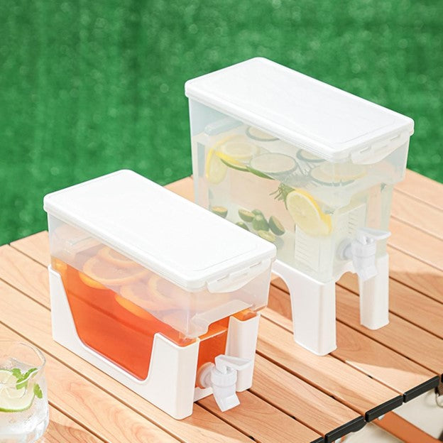 Cold Drink Jug With Spigot And Built-in Filter Multi-purpose Base Design Juice Holder Summer Supplies For Drink Juice Iced Tea