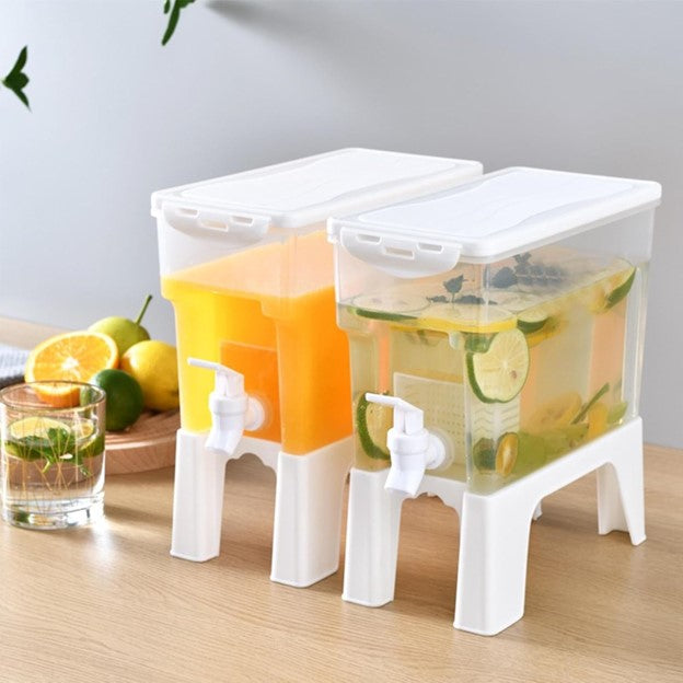 Cold Drink Jug With Spigot And Built-in Filter Multi-purpose Base Design Juice Holder Summer Supplies For Drink Juice Iced Tea