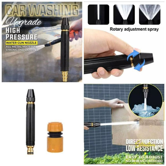 High-Pressure Water Gun Household Car Wash Water Black Car Wash Nozzle Diamond Water Watering Pipe Car Wash Gun