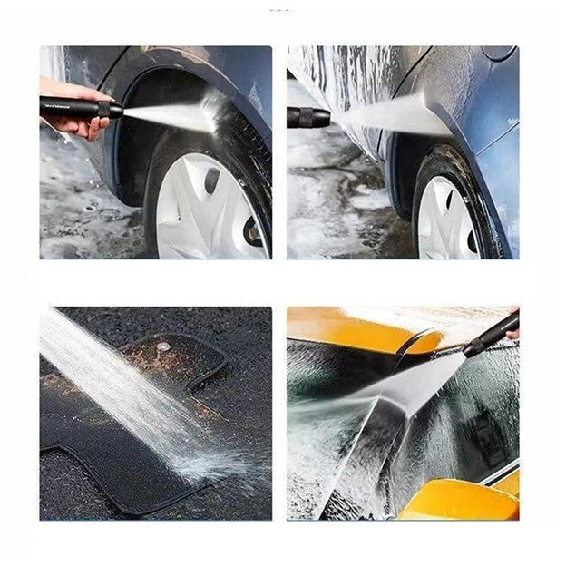 High-Pressure Water Gun Household Car Wash Water Black Car Wash Nozzle Diamond Water Watering Pipe Car Wash Gun