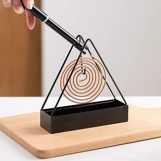 Iron Mosquito Coil Holder Incense Holders Coil Incense Burner Frame Modern Repellent Incense Rack for Household Bedroom Patio