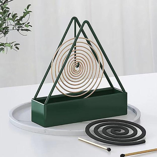 Iron Mosquito Coil Holder Incense Holders Coil Incense Burner Frame Modern Repellent Incense Rack for Household Bedroom Patio