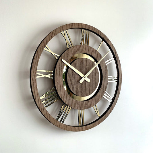 Roman Acrylic mirror Wall clock for Bedroom