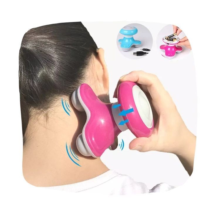 USB Mini Neck Massager Multi Function Plastic Triangle Shape