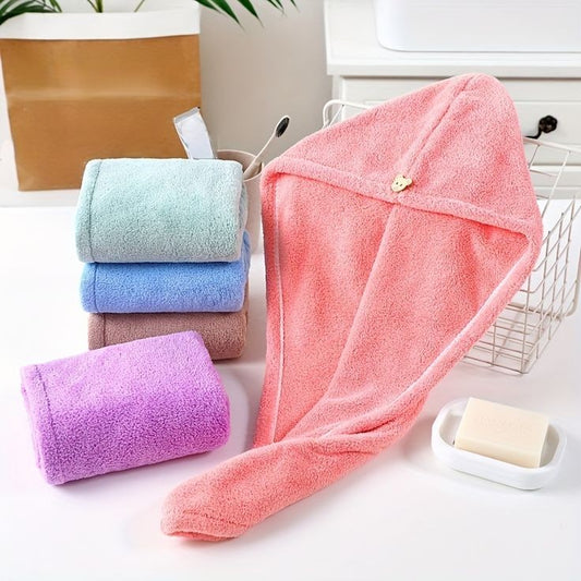 Women Long Hair Quick-Dry Hair Towel Soft Microfiber